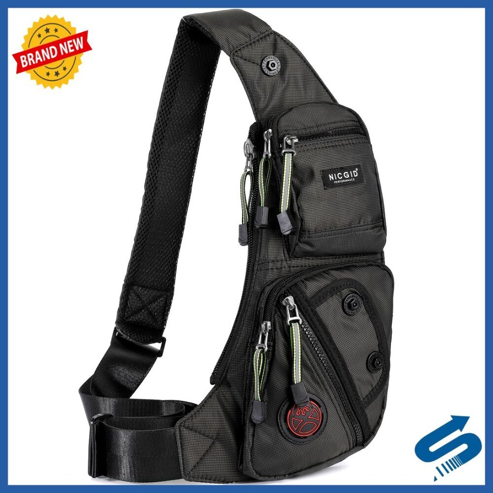 Sling Bag Casual Daypack Crossbody Chest Shoulder Backpack Unisex Travel